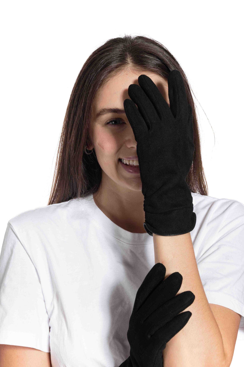 Black scrunch Gloves